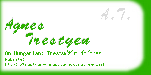 agnes trestyen business card